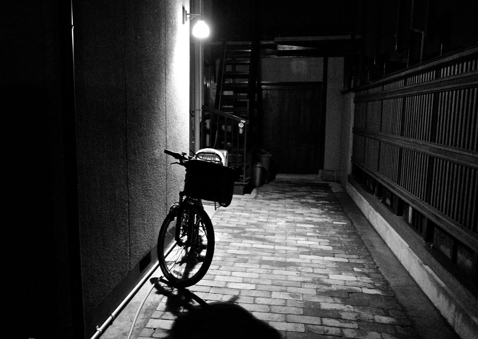 夜の自転車